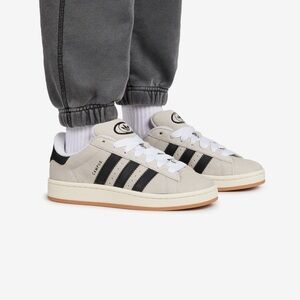 Adidas Men's Cream and Black Sneakers